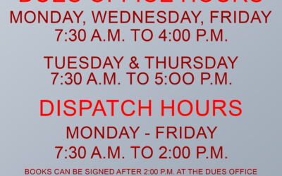 Posted Office Hours Change